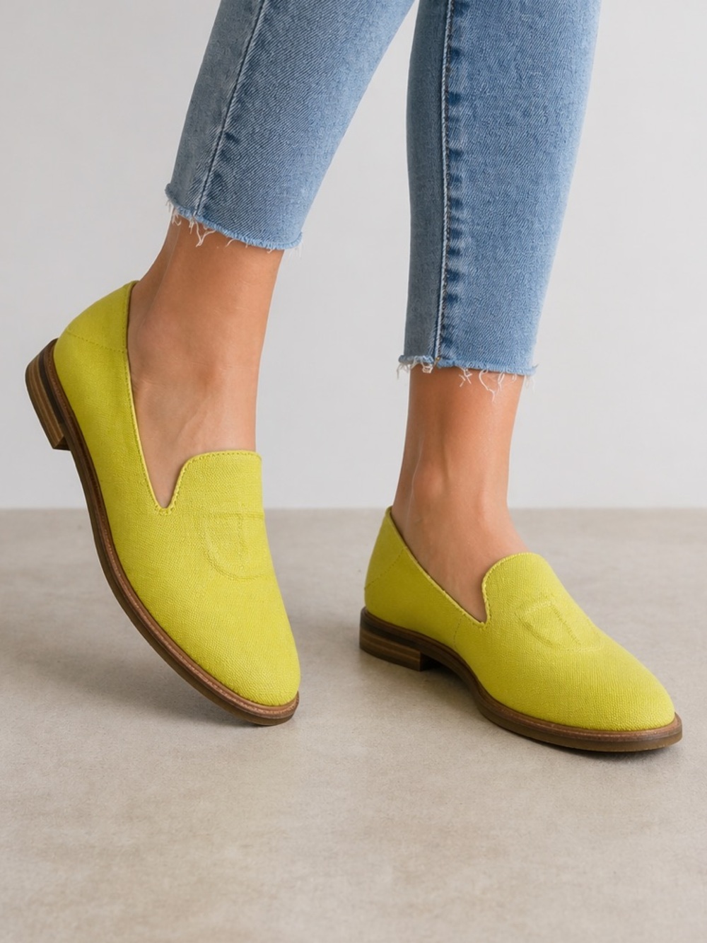 Sperry Top-Sider Seaport Leavy Nautical Canvas Loafer in Yellow